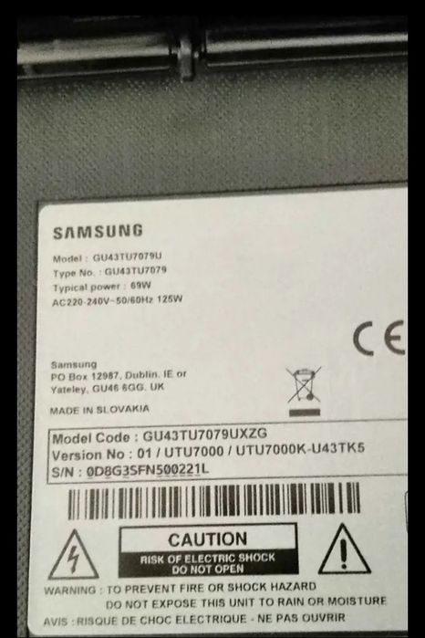 Smart tv samsung 43'' urgent