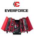 Метален куфар пълен с инструменти 5 отделения 86части EverForce