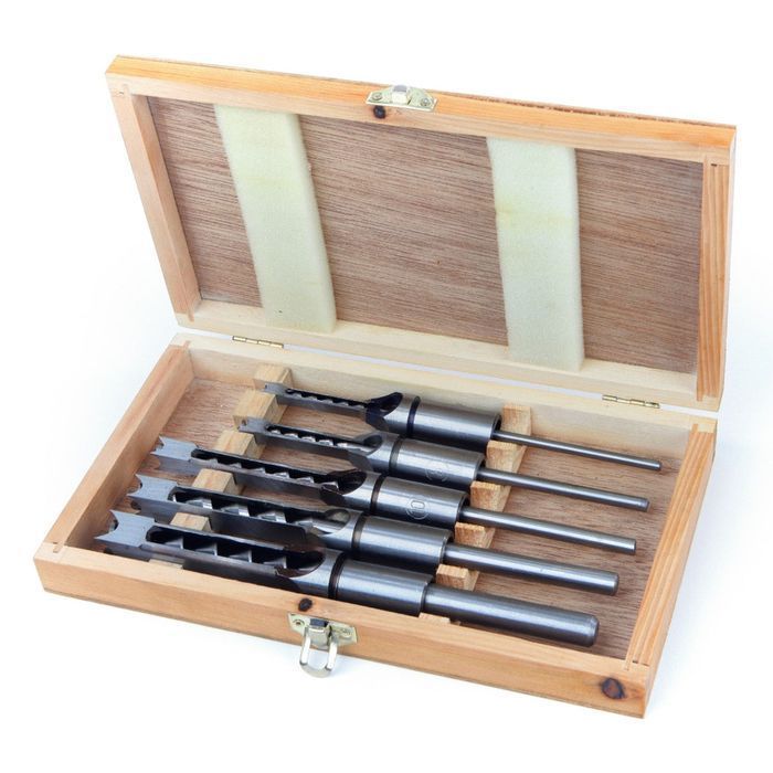 Set de 5 burghie pentru gaurit patrate in lemn hbm machines olanda