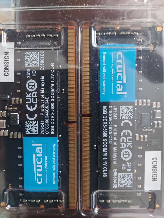 Оперативная память 2х8gb DDR5-5600