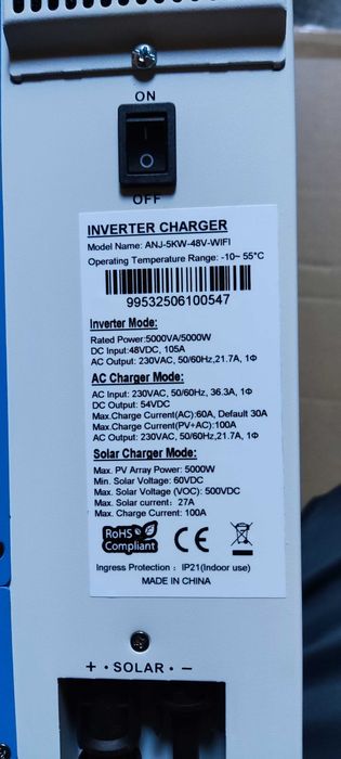 Anenji 2000, 5000,Easun 2.2kw 12v хибриден инвертор!