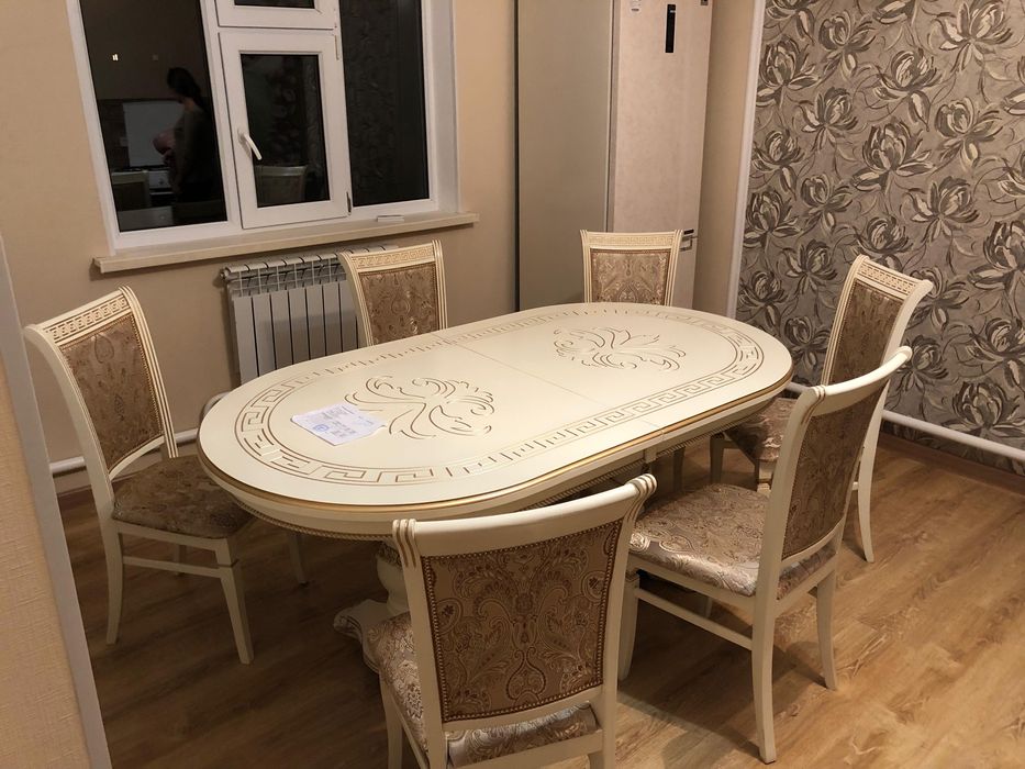 Трансформер стол со стульями