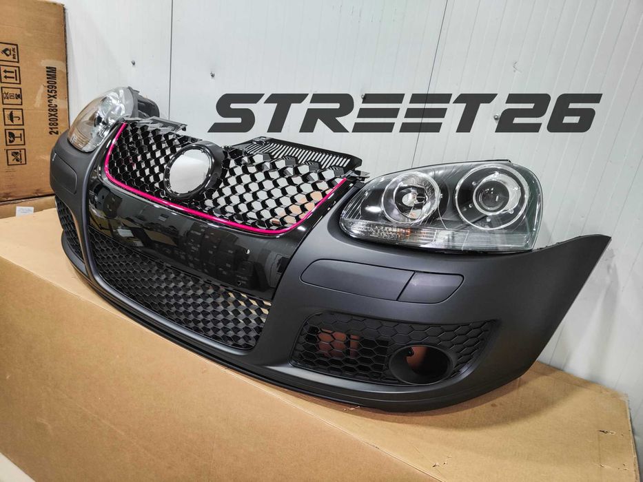 Pachet Bara fata GTI VW Golf 5 (2003-2007) si Faruri HALOGEN cu Lupa