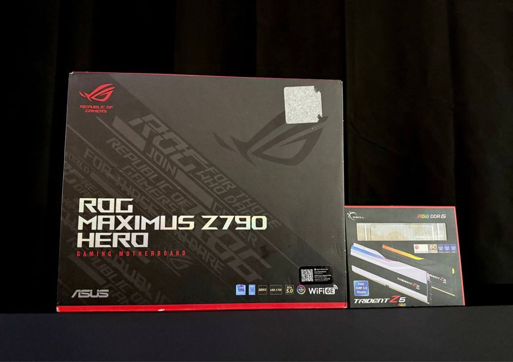 ROG Maximus Z790 HERO + G.Skill Trident Z5 RGB 2x32GB 6000MHz CL.30