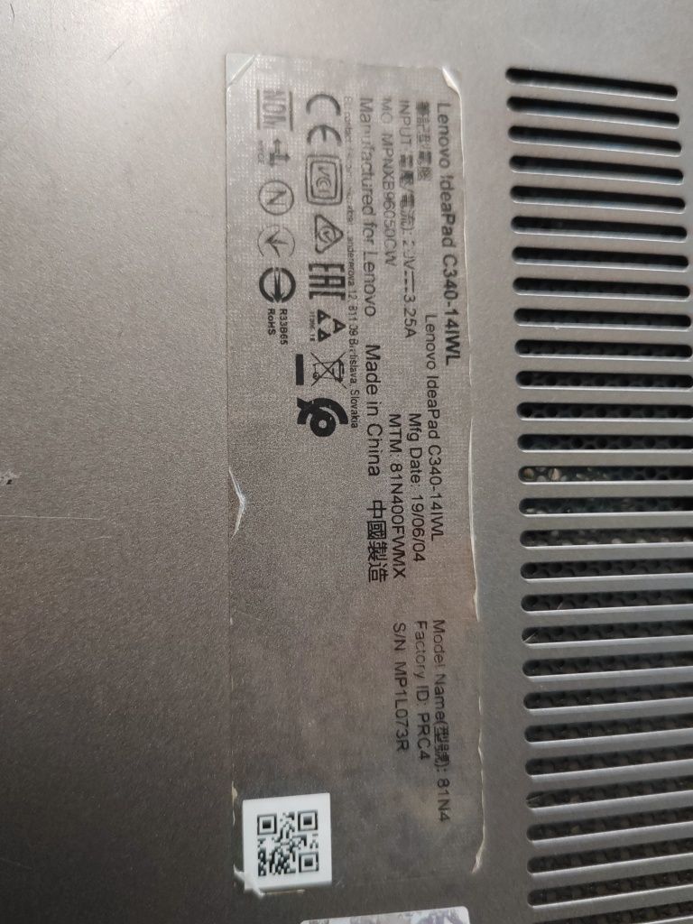 Lenovo  IdeaPad C340-14IWL MODEL 81N4