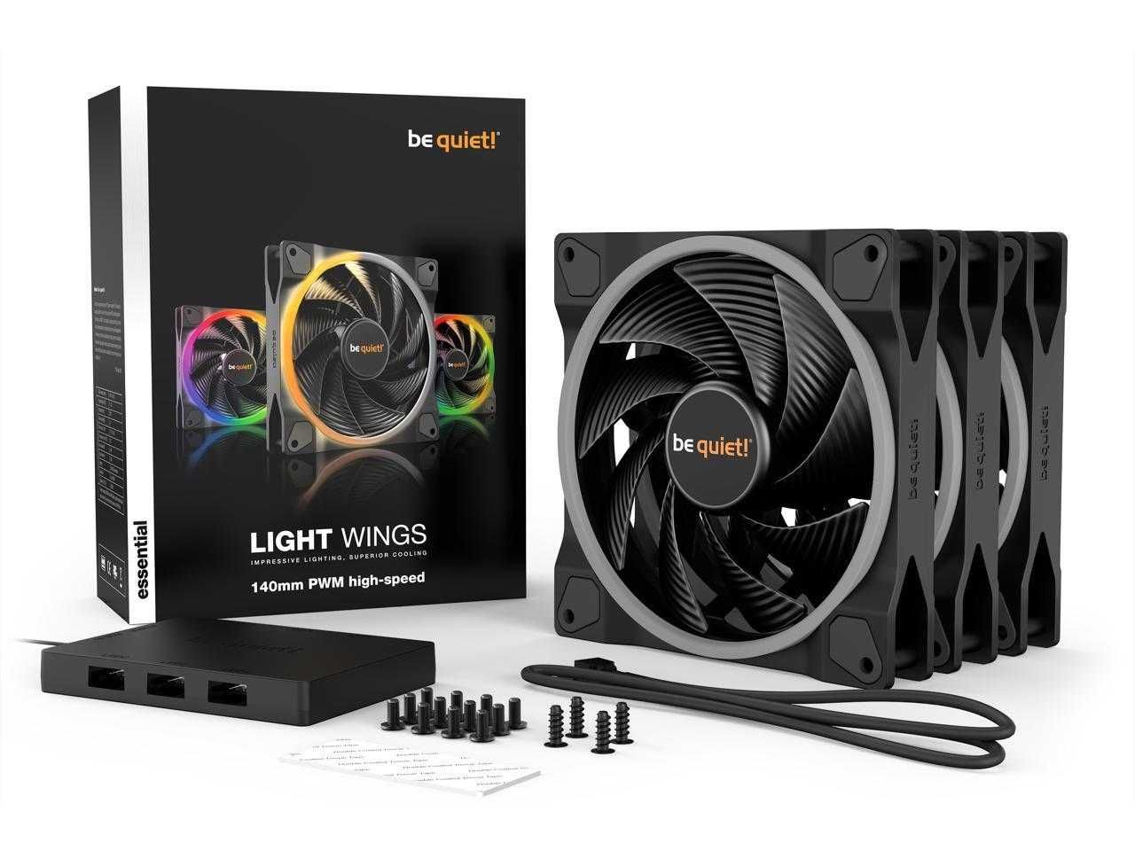 Корпусные куллера be quiet! LIGHT WINGS 120mm PWM triple pack NEW FULL