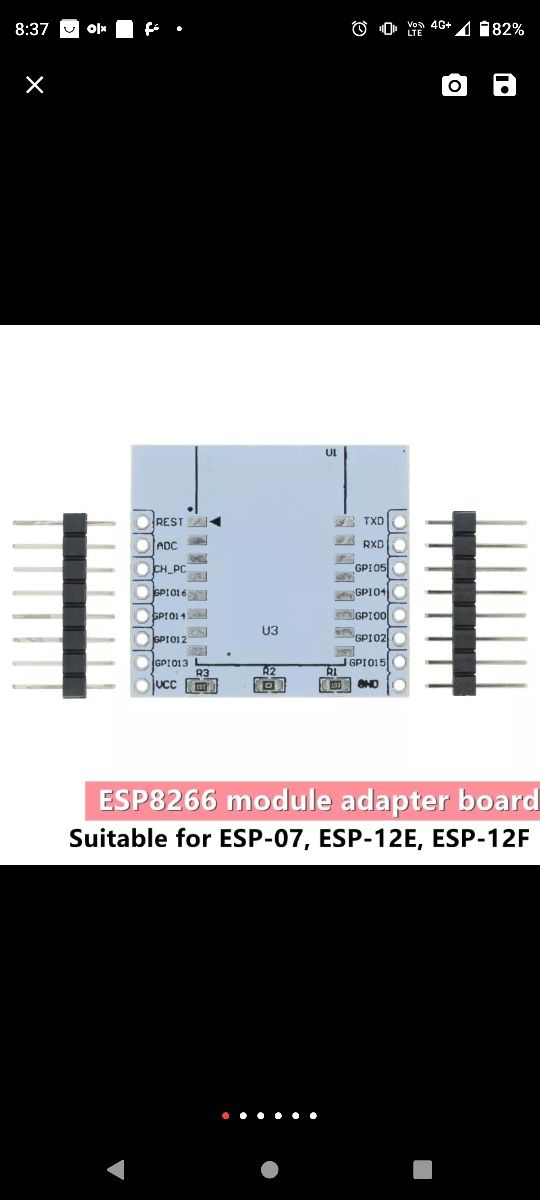 esp12F Esp8266+ breakout board cadou