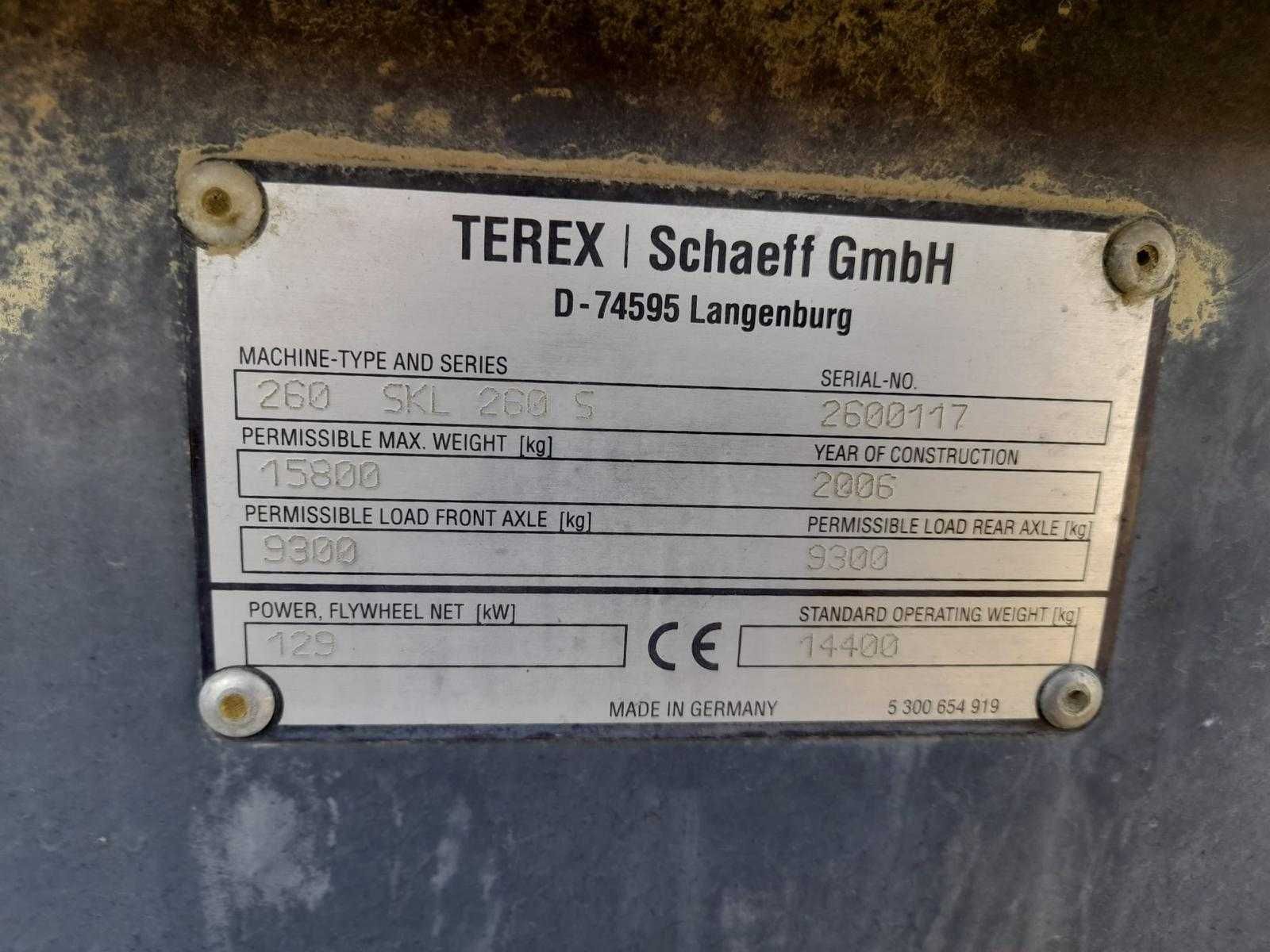 Dezmembrez incarcator frontal vola Terex SKL 260 , 2006