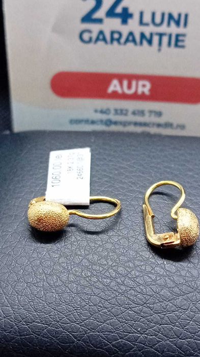 Cercei aur 18k 2.37g (B.24660 AG31 Barboi) Garantie 2 ani!