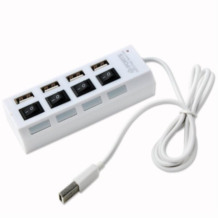 4 ports usb hub , Usb 2.0 card bus, switch router