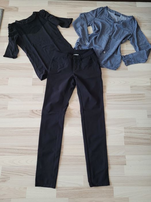 Pantaloni negri xs/s+2 camasi