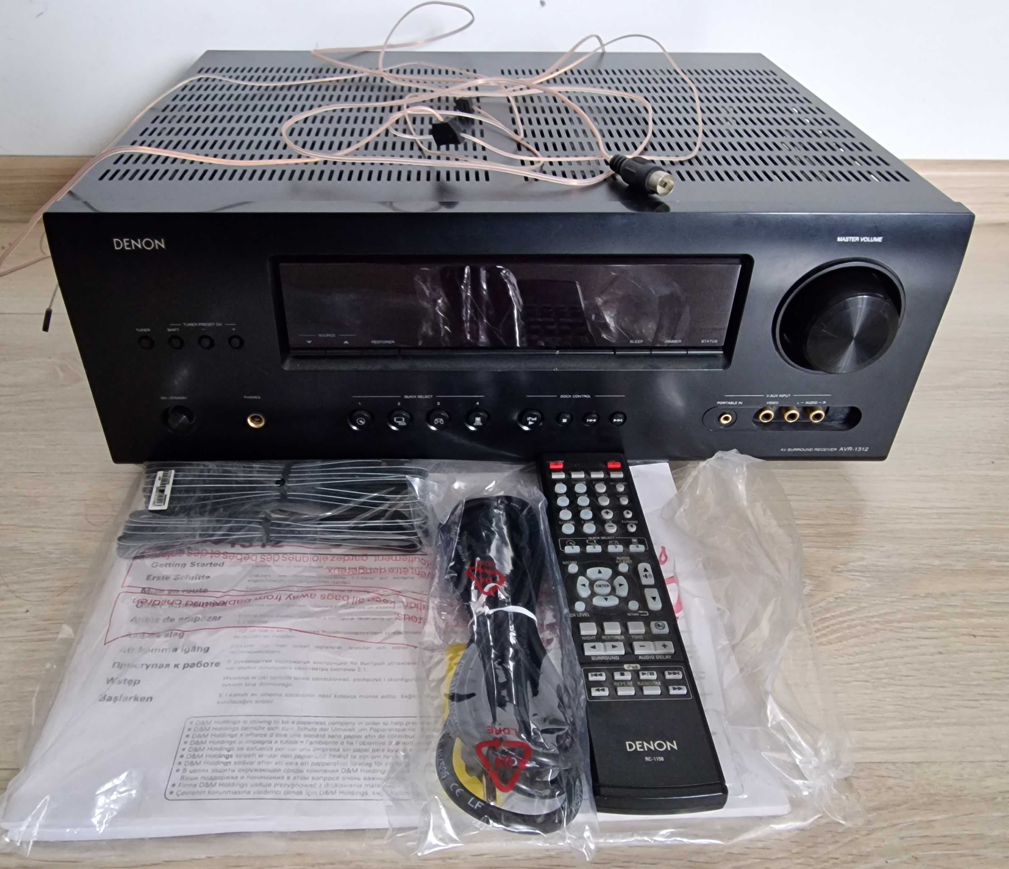 Receiver Denon HD Audio 5.1-canale AVR-1312