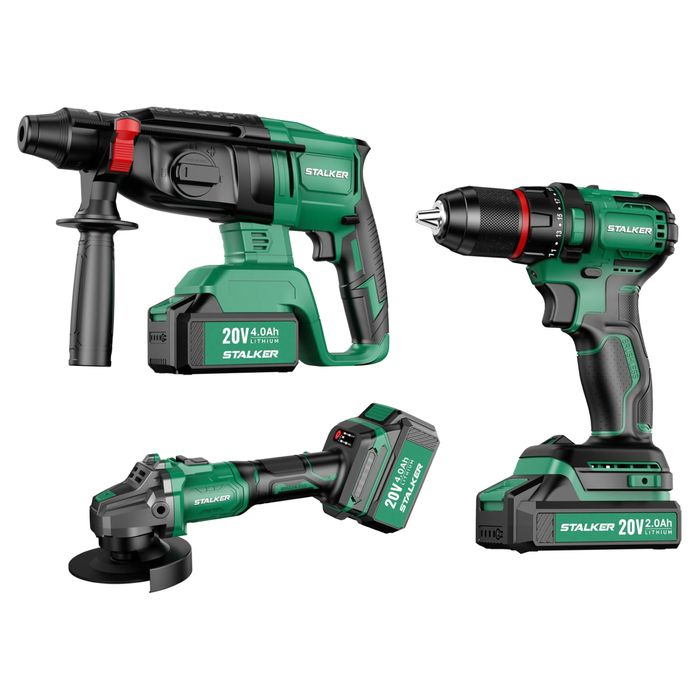 Набор аккумуляторного инструмента STALKER 2в1/3в1! Гаратния - 12 мес!