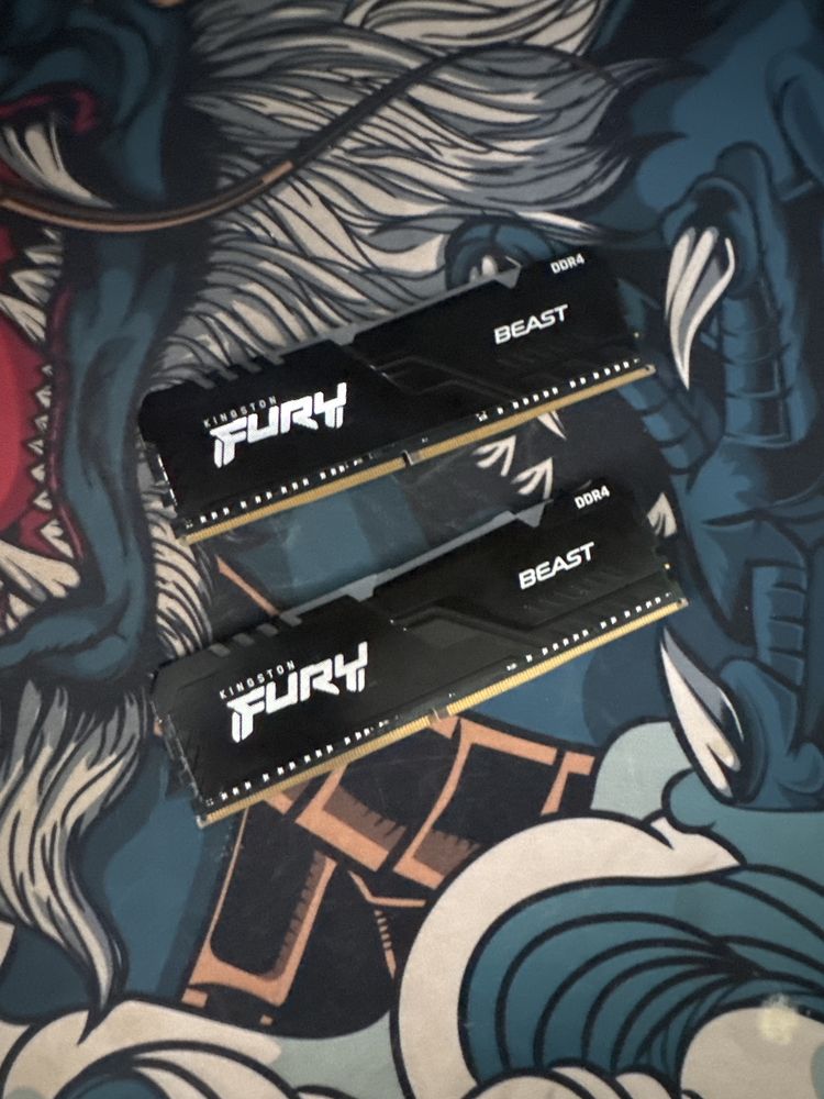 Оперативная память Kingston FURY Beast DDR4 16 ГБ (2×8 ГБ)