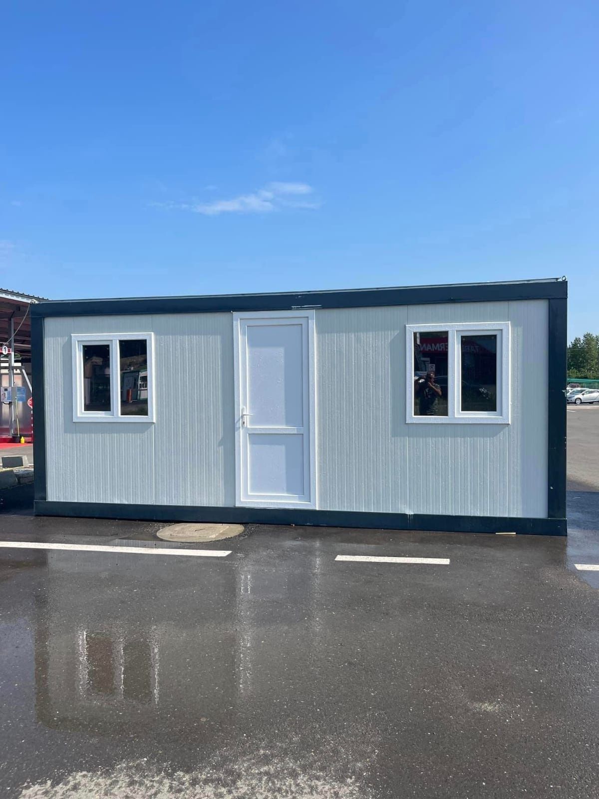 Vand container modular birou, grup sanitar,  comercial cu vitrina