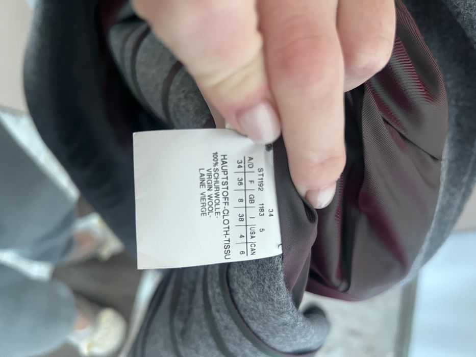 Sacou gri damă din lana