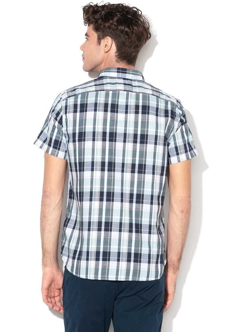 TIMBERLAND – Мъжка риза на каре с къси ръкави M–L–XXXL нова с етикети