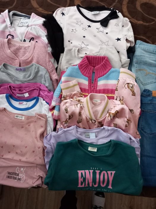 Лот от 16 дрехи за момиче на 9-10 години,  размер 134-140