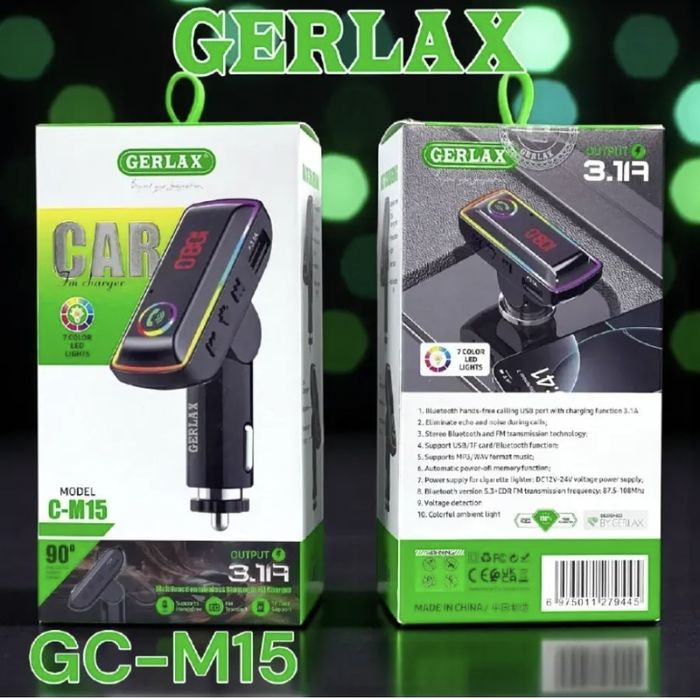 Модулятор в авто с блютуз и быстрой зарядкой