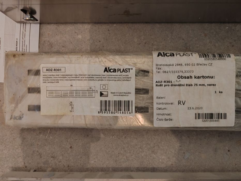 Vând ADZ-R302 și ADZ-R301 capace noi rigola  alcaplast