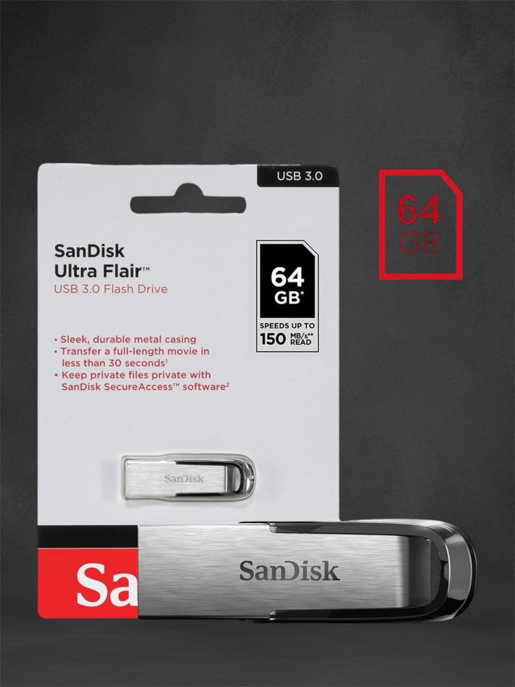 SanDisk USB ultraflair 32,64,128,256GB original