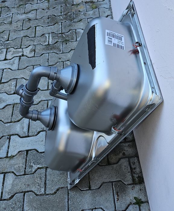 Chiuveta dublă Franke inox, cu corp mobilier