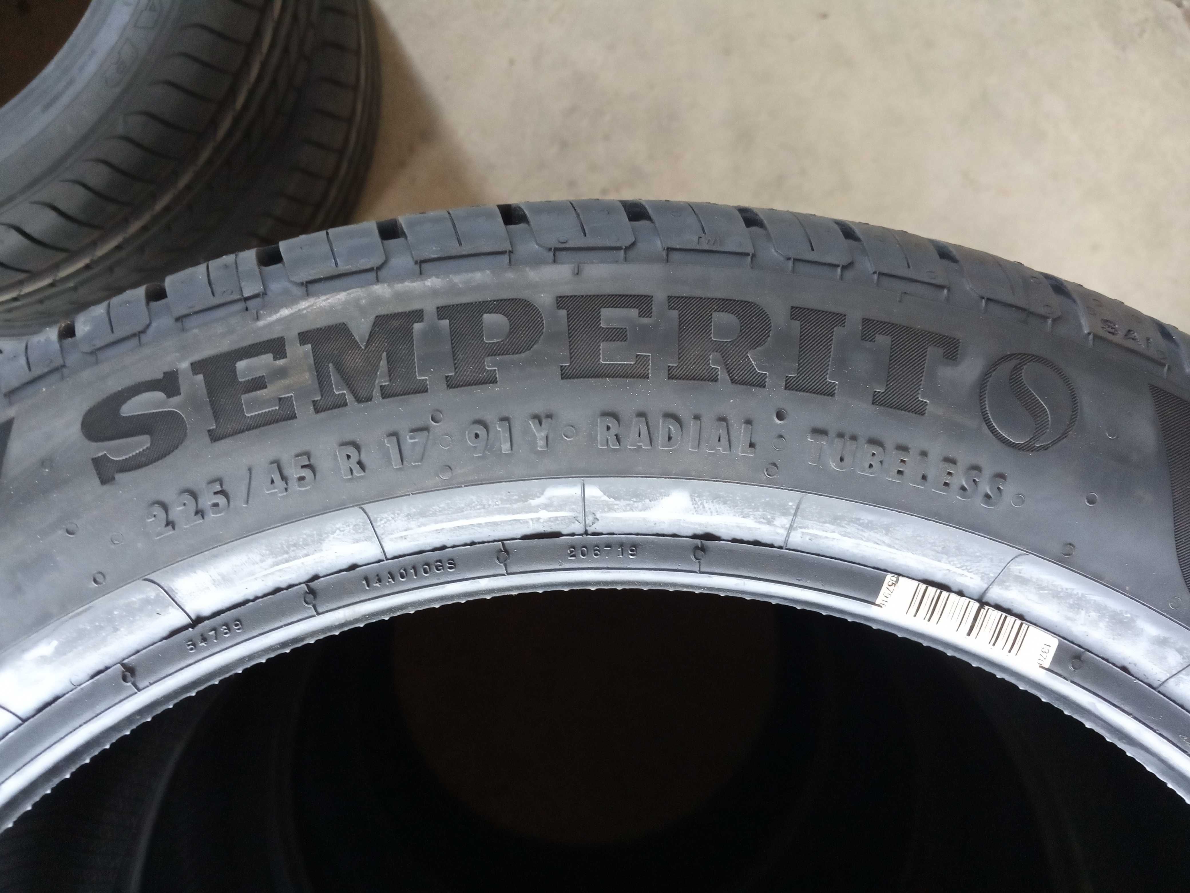 4 Нови летни гуми 225/45R17 Semperit Speed-Life3 FR 91Y DOT2025 France