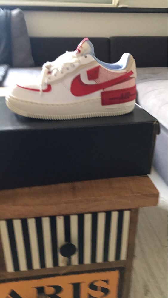 Nike Air Force 1 Shadow Summit White Gym Red