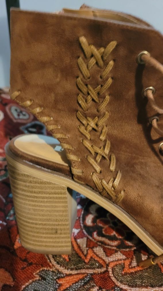 Sandale damă din piele, mărimea 39 - Hand Made in Italy