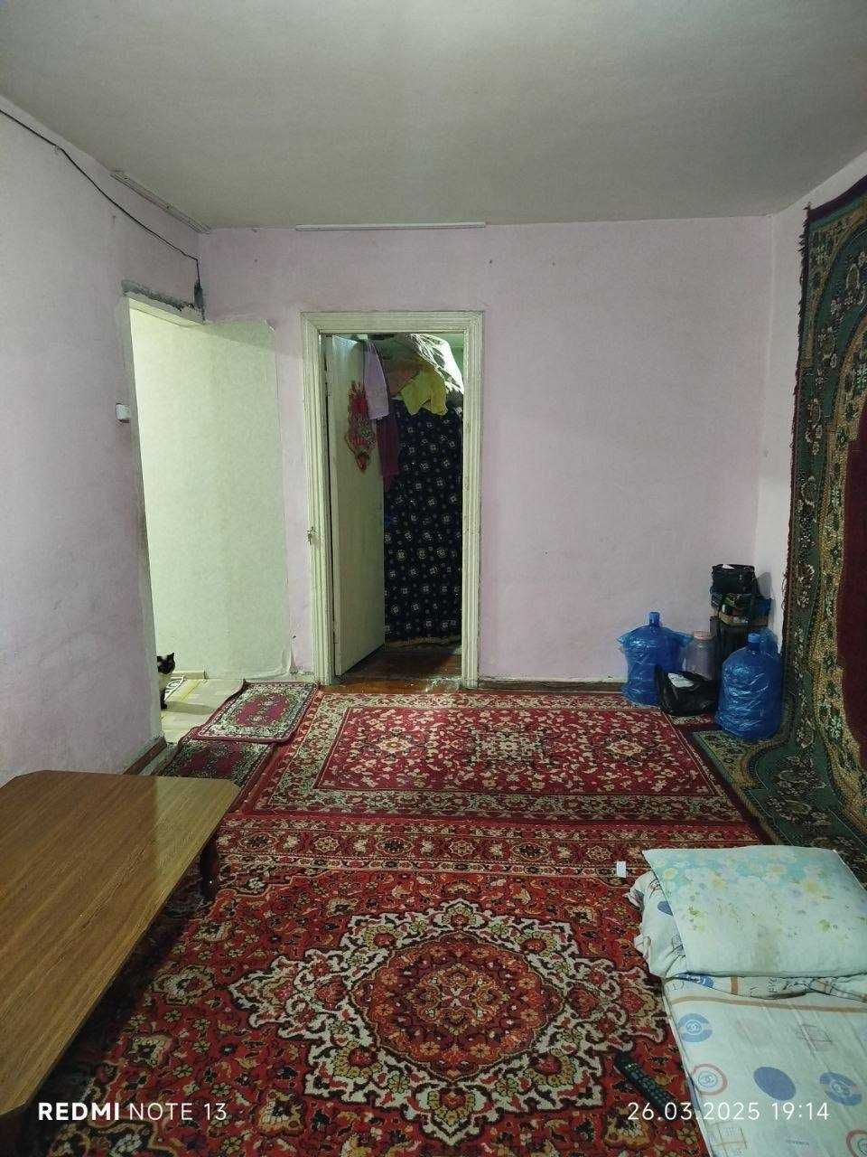 2 хоналик квартира 4 этаж горгаз, кафе бахор
