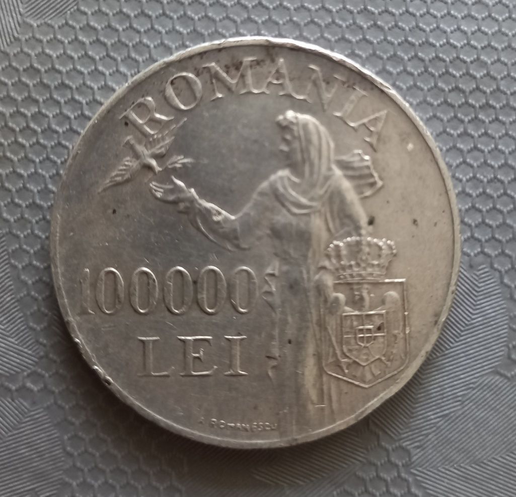 Moneda autentica 100000  an 1946