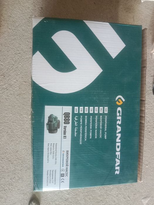 Продаётся вихревой насос обсолютно новый ГрандФар