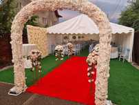 Cort evenimente /mese complete / pavilion /aranjamente flori