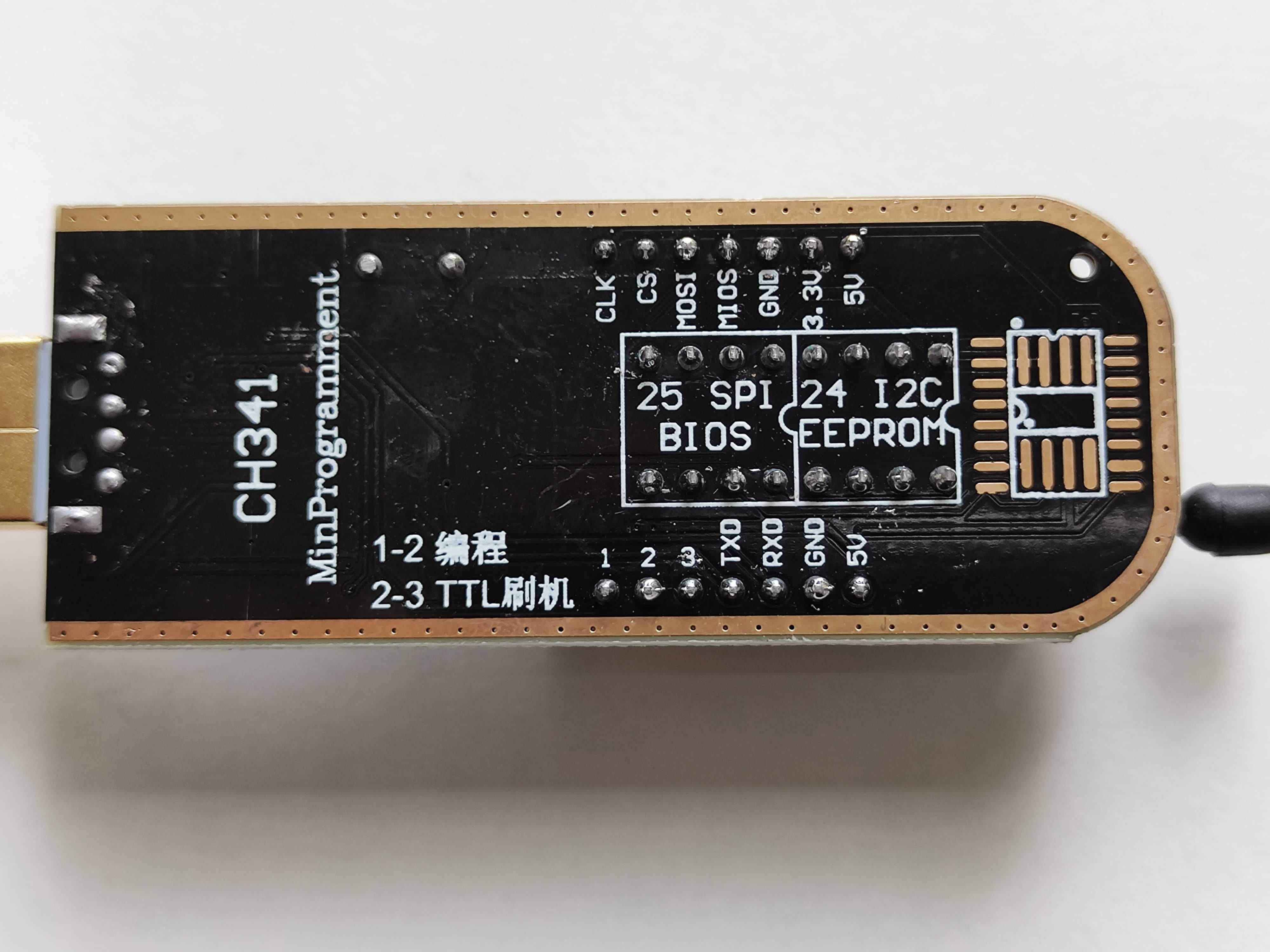 USB программатор на CH341A для 24-25 серий EEPROM Flash BIOS