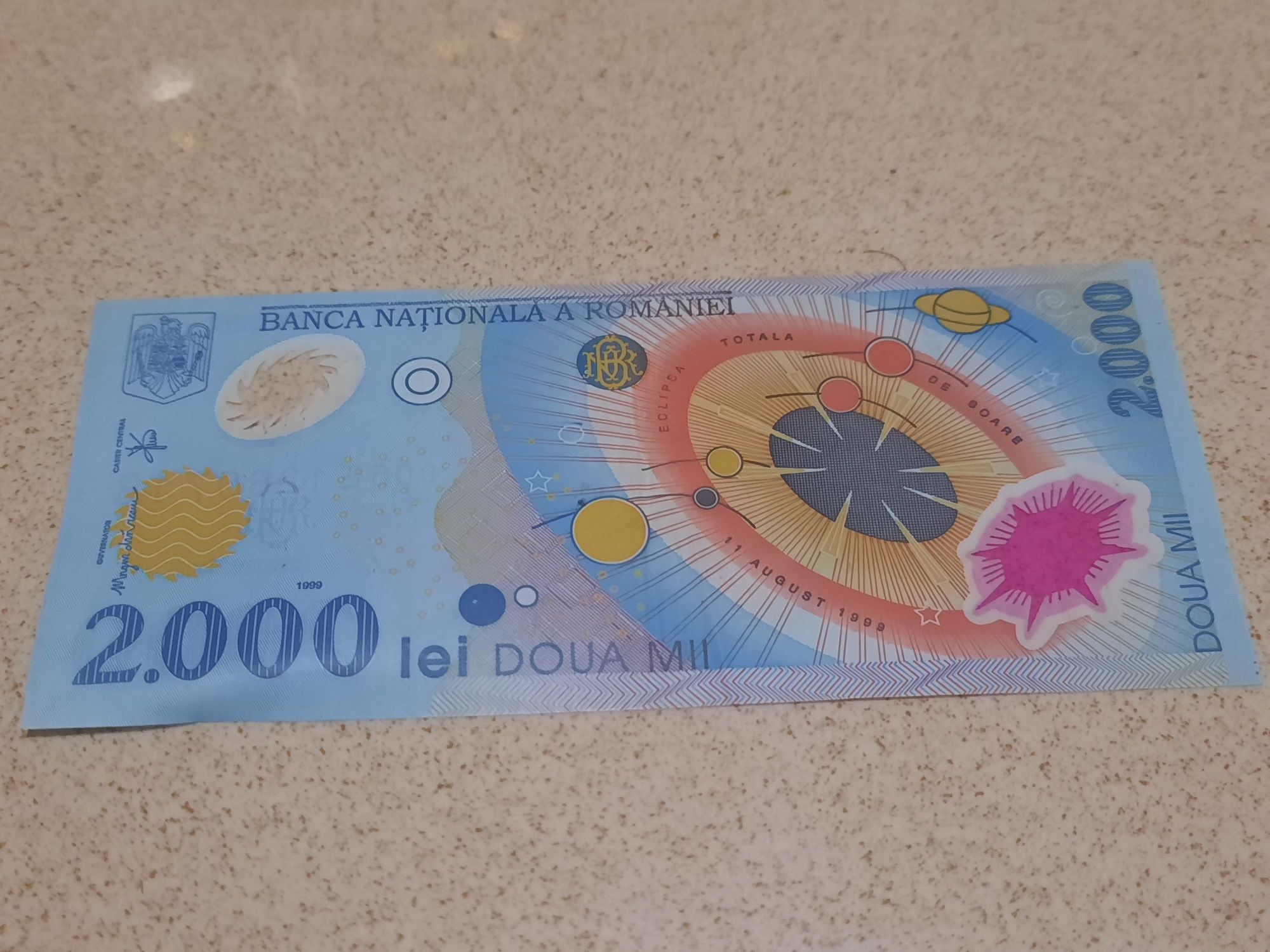 Bancnota 2.000 de lei in stare perfecta