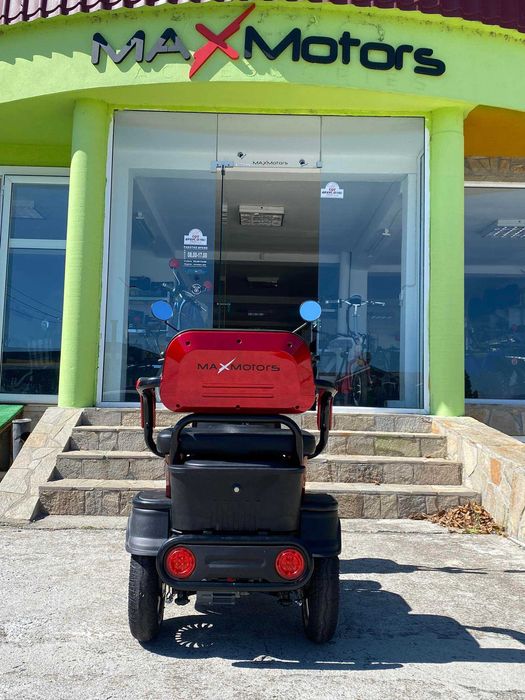 ТОП ОФЕРТА Електрическа триместна триколка MaxMotors X2 1500W RED