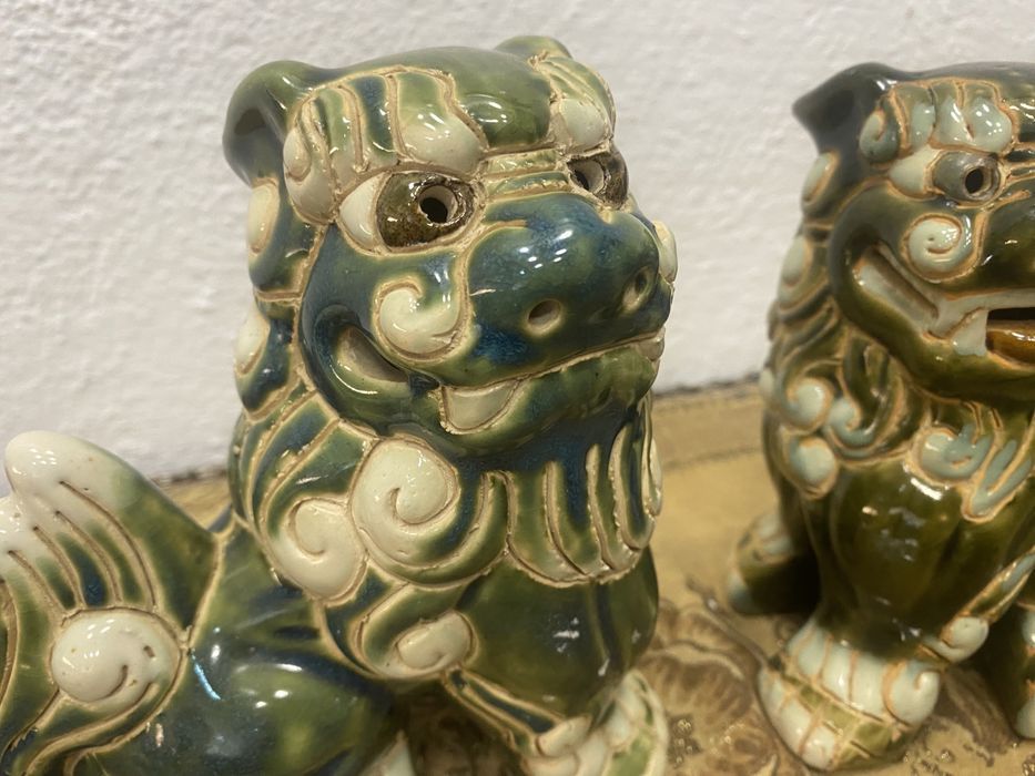 Китайски порцеланови фигури дракон- куче фу