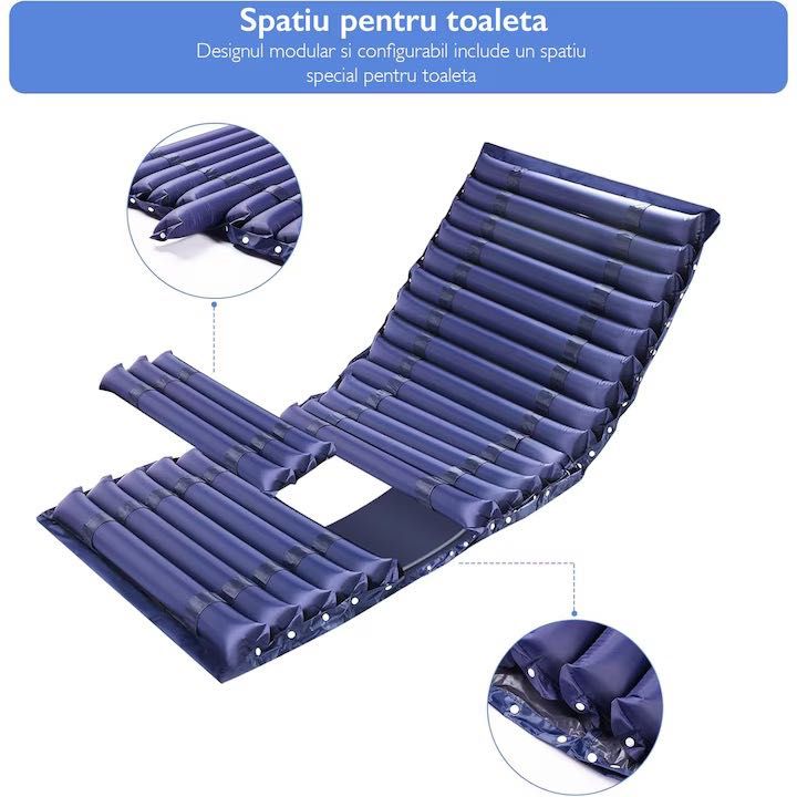 Saltea Antiescara Premium NOUA, Cu Gaura Pentru Toaleta, Cu Compresor