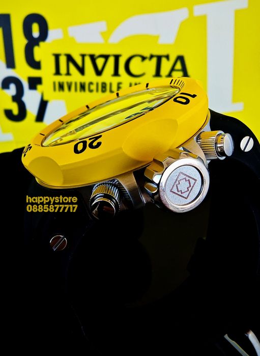 INVICTA Hydra Yellow 52 mm, Инвикта нов ръчен часовник