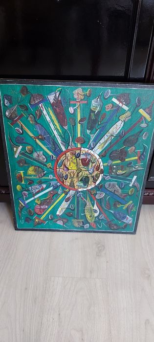 Tablou vechi,ulei,pictor consacrat,piesă de colecție.