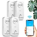 Set 4 senzori inundatie cu alarma si notificare telefon