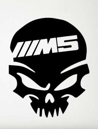 Код 24. Стикер Череп за Бмв и Мини / Skull for BMW and Mini