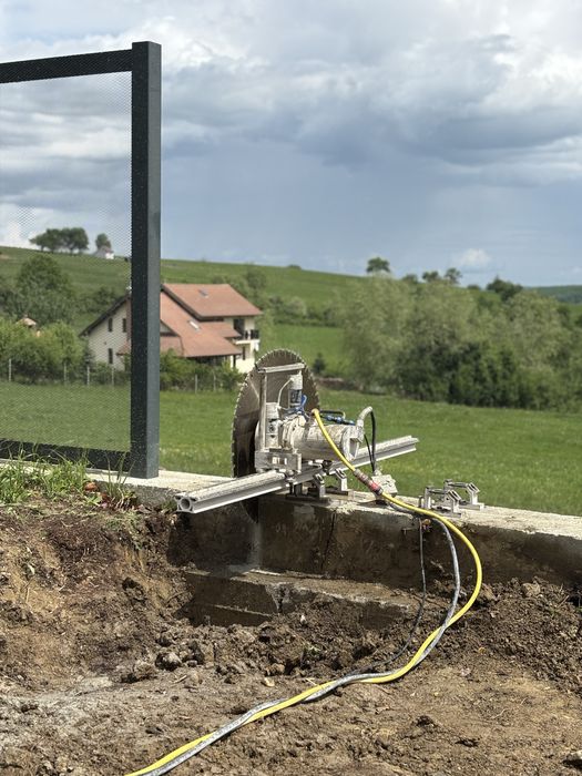 Taiere beton, carotare beton, gauri ventilatie, taiere placa beton