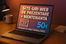 Site-uri web de prezentare + mentenanță — doar 50€!