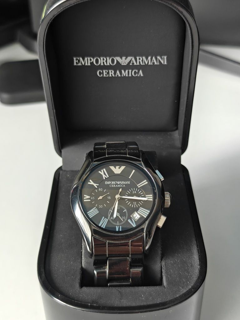 Мъжки ръчни часовници Emporio Armani Ceramica Chronograph AR1400  и AR