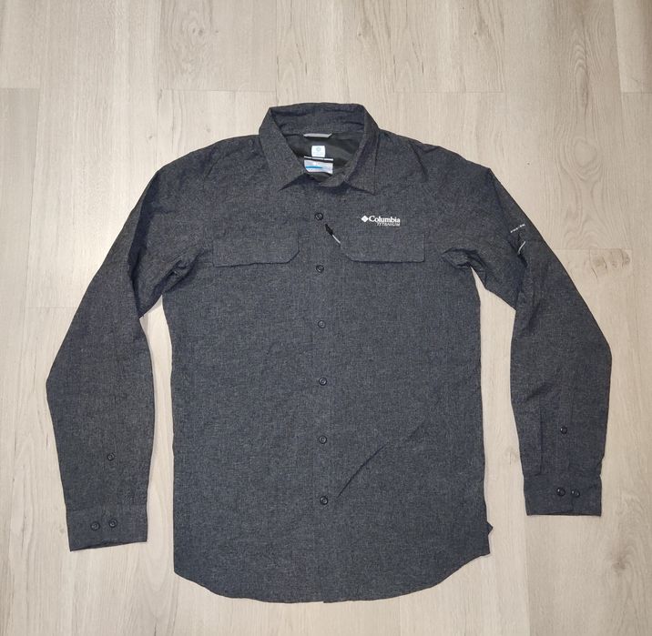 Columbia Irico Long Sleeve Shirt Men's-Black Heather-X-Large, риза