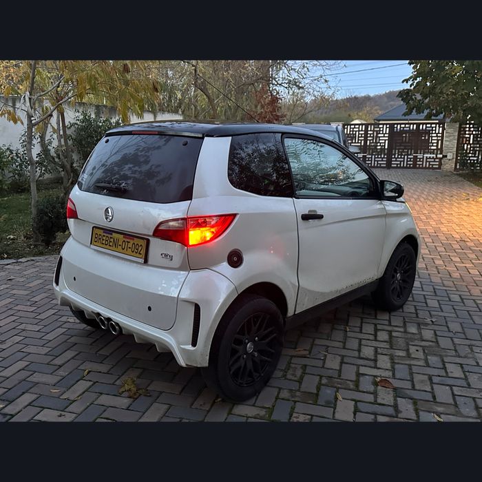 Aixam City 2018 City [negociabil]-Alb Perlat, Bord Alb, Microcar