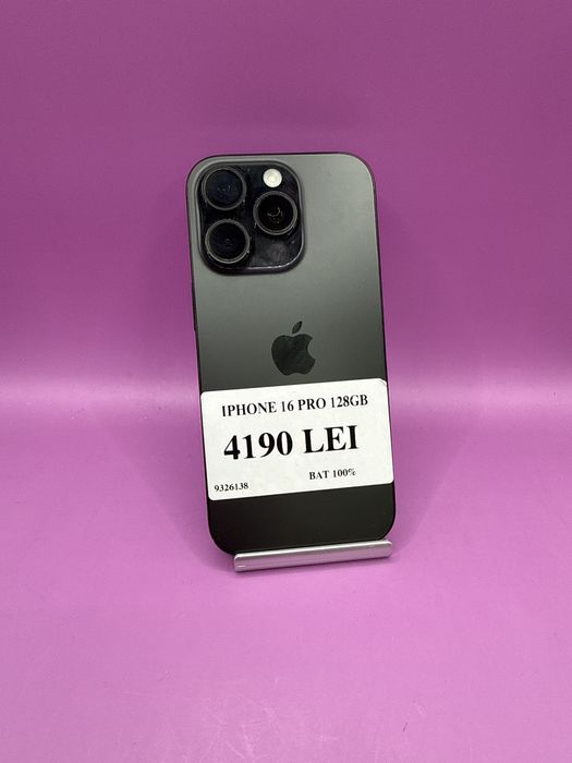 Iphone 16 Pro 128gb baterie 100 •Matei Amanet Crangasi•03261