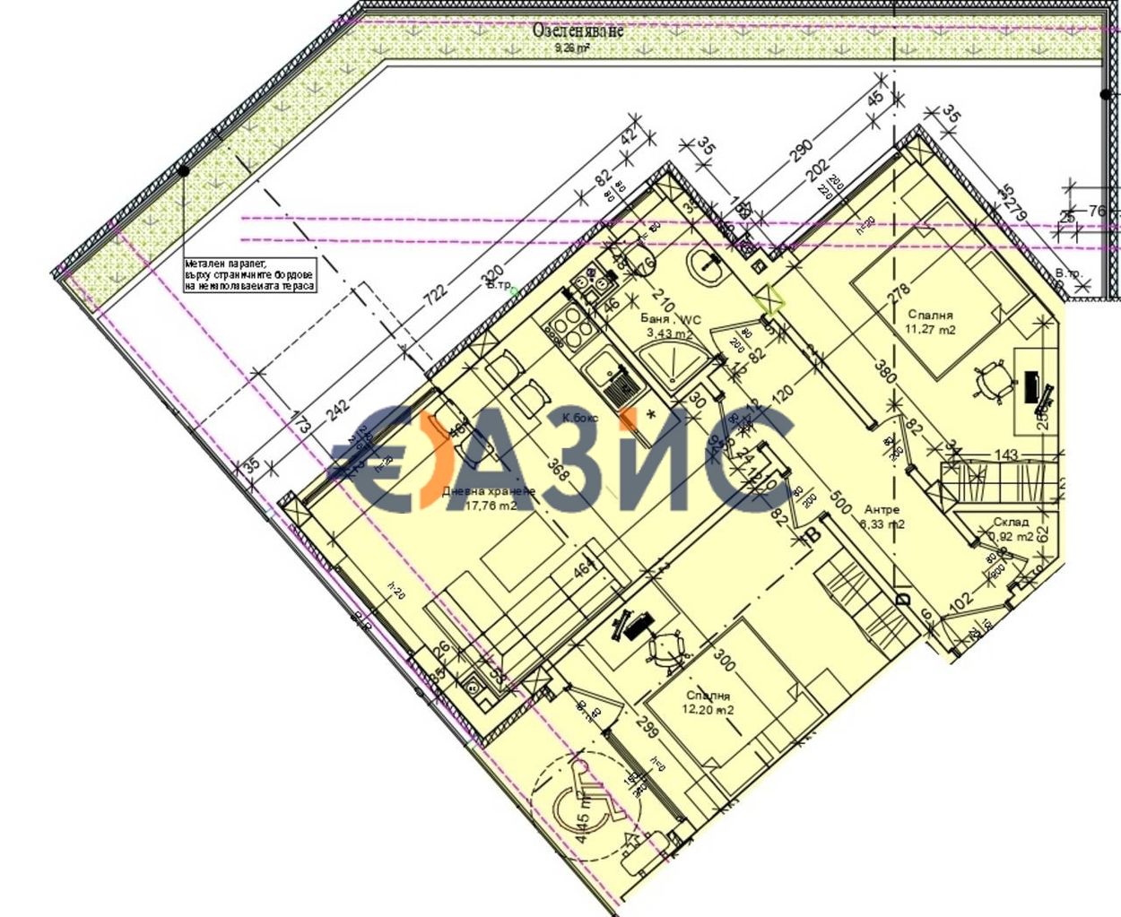 Продава се Тристаен апартамент в Бургас, Център - 134 кв.м за 1803 €/кв.м - Снимка #14