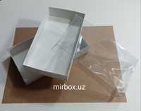 Коробка из картона для пряников с прозрачной крышкой